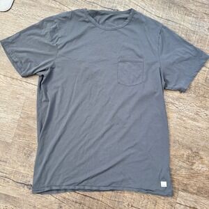 Vuori Mens Tradewind Pocket Tee Charcoal Gray Short Sleeve Shirt V1031 Size L